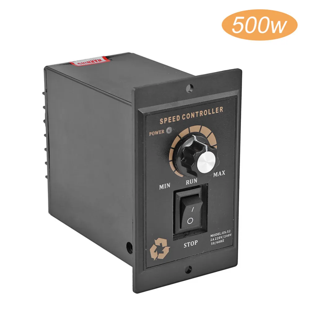 500W AC 220V Motor Speed Controller Pinpoint Regulator Controller Forward and Backward AC regulated speed motor controller