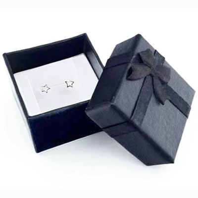 Бумажные подарочные коробки Weikende черные 4х4х3 см 48 шт