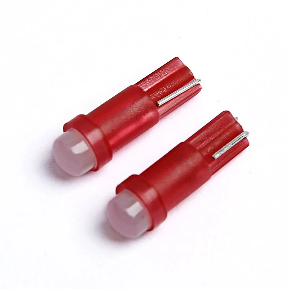 Elifine 20 шт. Автомобильная интерьерная T5 Led 1 SMD DC 12V керамическая лампа для приборной
