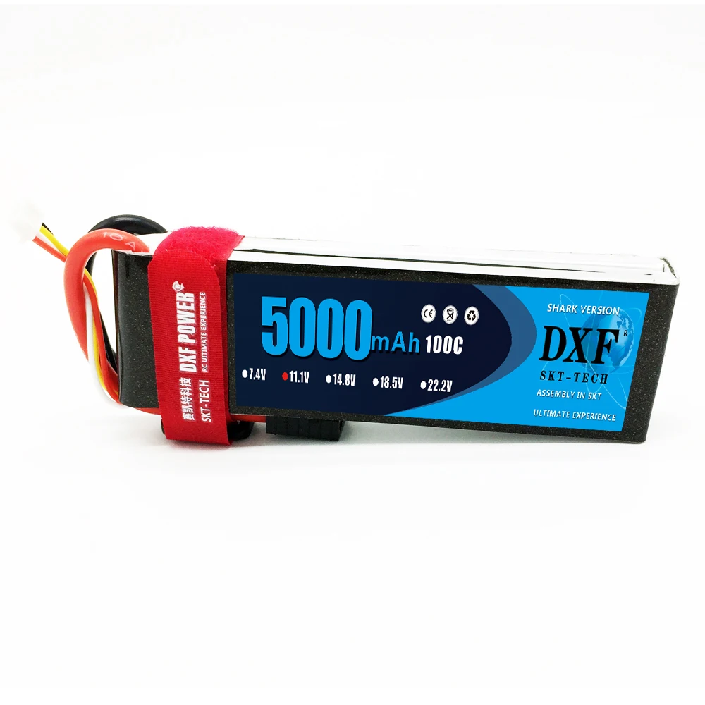Литий полимерный аккумулятор DXF 3S 11 1 В 5000 мА/ч c макс. deans XT60 EC3 Tamiya для вертолета