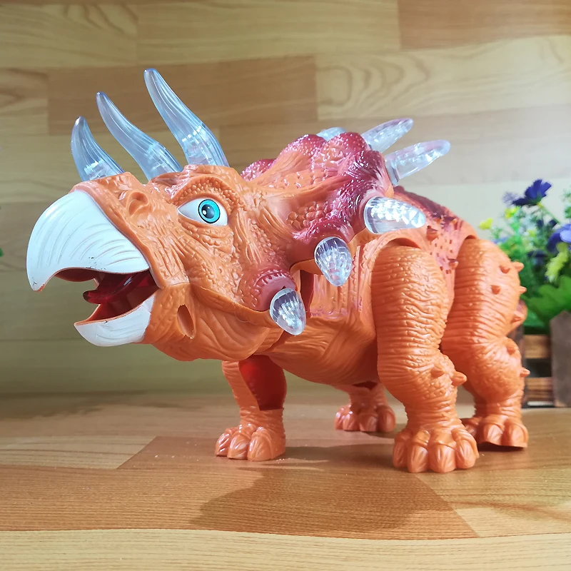 Электрическая игрушка Большой размер ходящий динозавр робот светильник вым звуком тираннозавр рекс детские игрушки Бесплатная доставка от AliExpress WW
