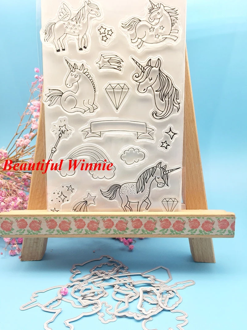 KC46 прозрачные штампы для резки конского скрапбукинга карты Альбом Бумага