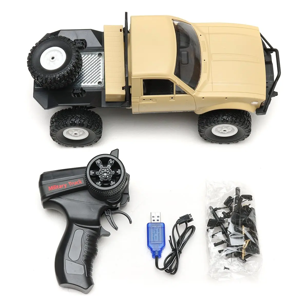 WPL C14 1/16 2 4G 4WD внедорожник RC военный автомобиль Рок Гусеничный грузовик с передним