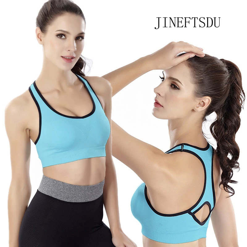Yoga Women sport bra For top Fitness Running Quick Dry Ventilation Shockproof Seamless Sportswear Vest Motion Sleep Underwear | Спорт и