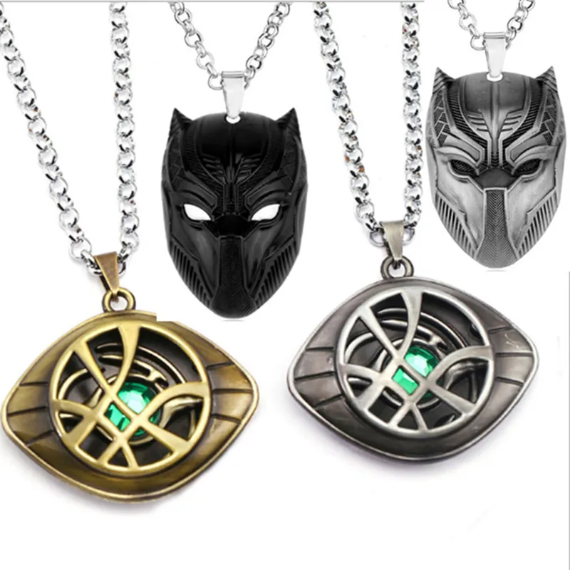 Фильм ожерелье доктора с украшением в виде кристаллов глаз Agamotto кулон черный