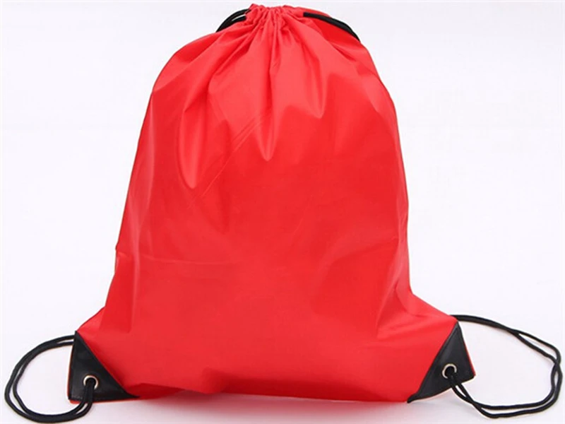 

New trendy Drawstring Cinch Sack Backpack portable shopping bag School Tote Beach Travel Bag