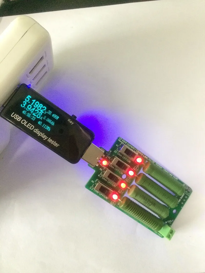 USB тестер постоянного тока OLED 128x64 вольтметр измеритель напряжения тока power Bank емкость батареи монитор телефон зарядное устройство детектор+ USB нагрузка