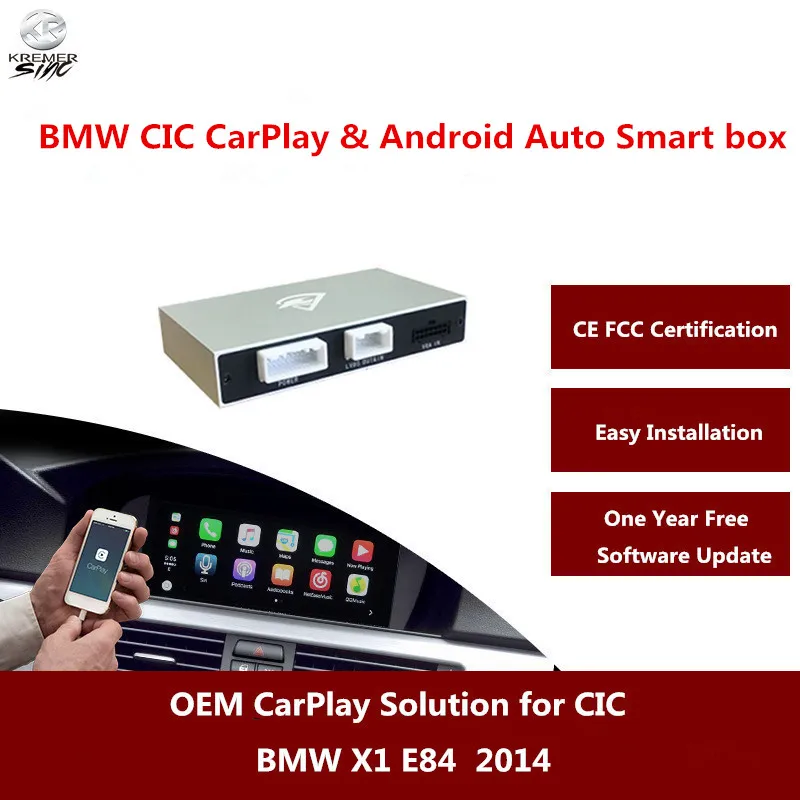 Aftermarket Carplay для BMW X1 E84 2008 2012 OEM CarPlay Box Android Auto с камерой заднего вида Carplay|Система