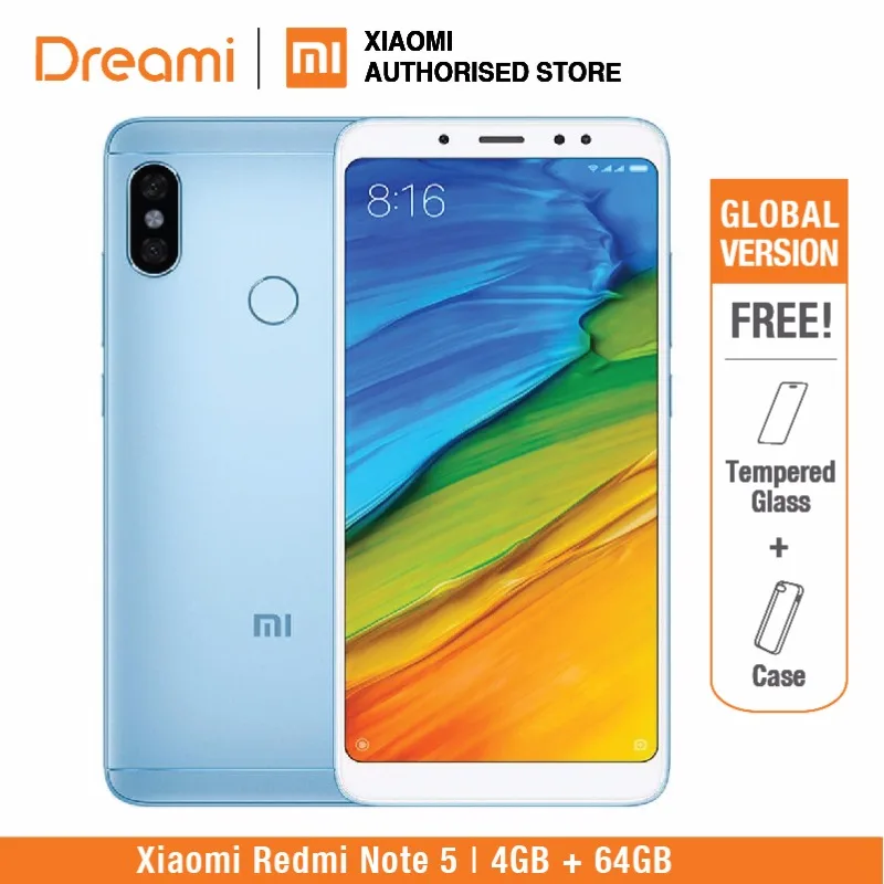 Глобальная версия Xiaomi Redmi Note 5 64 ГБ Встроенная память 4 ( новый комплект и