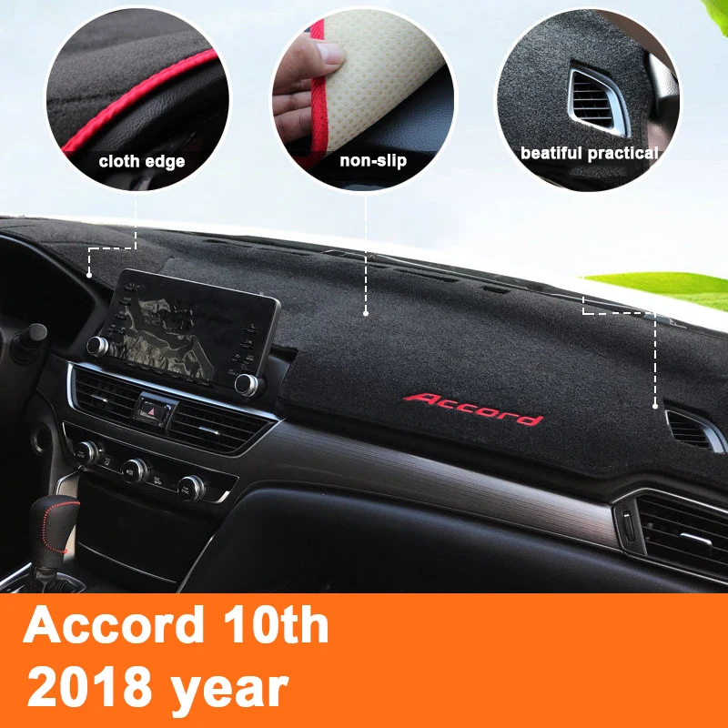 Подходит для Honda Accord 10 th 2018 коврик приборной панели автомобиля защиты от света