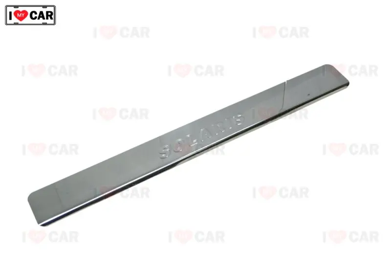Накладки на двери для Hyundai Solaris II 2017 накладки из нержавеющей стали с черными