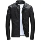 Мужская кожаная куртка UNIVOS KUNI, приталенная куртка с воротником-стойкой, 2019