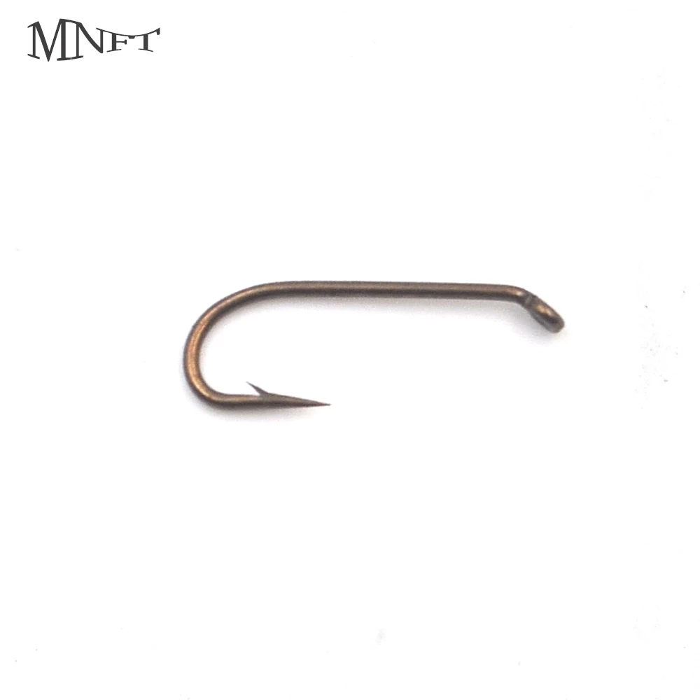 

MNFT 200PCS #16 Small Fly Fishing Hook Bronzed Sharp Fly Tying Insects Hooks Fly Fishing Hook