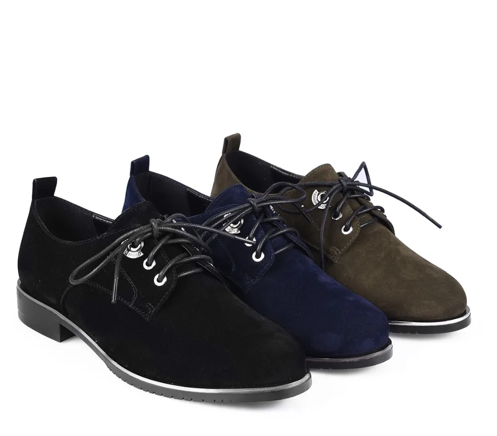 Women's flat shoes lace up Boots AVILA RC623_AG010006-13-2-1 Shoes Faux suede for female | Обувь