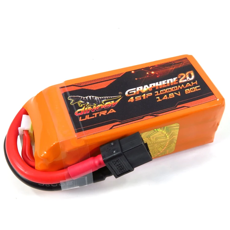 Литий ионный аккумулятор Giant Power DINOGY ULTRA GRAPHENE 2 0 14 8 в мА/ч 80C с разъемом XT60 для RC FPV