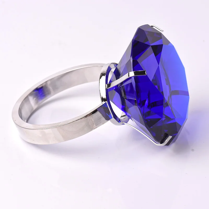 Свадебное украшение 8 см Хрустальное стекло большое кольцо с бриллиантом