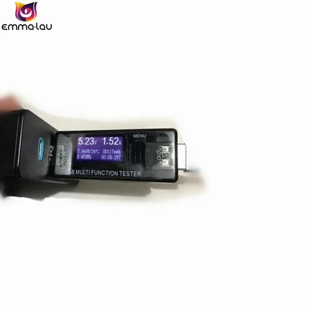 8 в 1 цифровой дисплей 4 ~ 30 USB тестер QC2.0 3 0 вольтметр Ток Напряжение емкость время