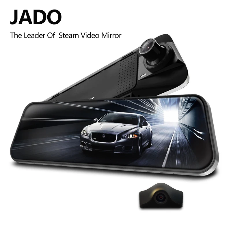 JADO поток зеркало заднего вида Dvr регистраторы era avtoregistrator 10 ips сенсорный экран Full HD