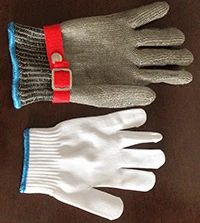 Перчатки из нержавеющей стали с защитой от порезов уровень 5 рабочие перчатки