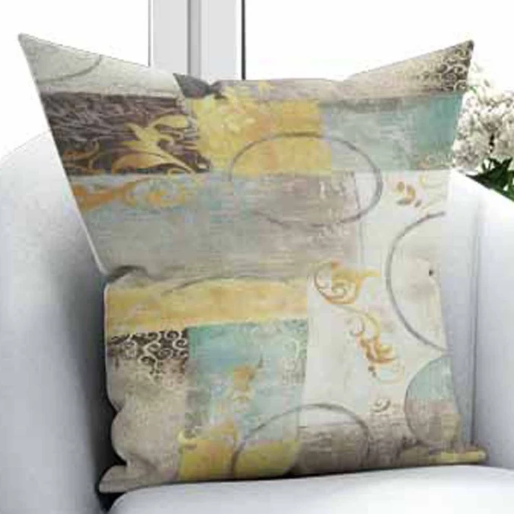 

Else Gray Yellow Green Floral Vintage Authentic Geometric 3D Print Throw Pillow Case Cushion Cover Square Hidden Zipper 45x45cm