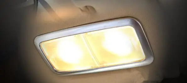 Авто Крышка Стайлинг для Toyota Corolla 2014 ABS хром крыша Топ лампа чтения свет рамка