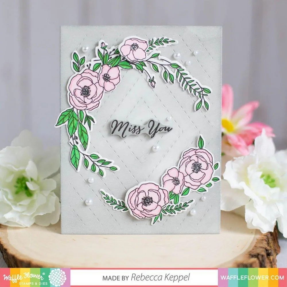 Цветочный венок прозрачные штампы/координационный штамп для сделай сам