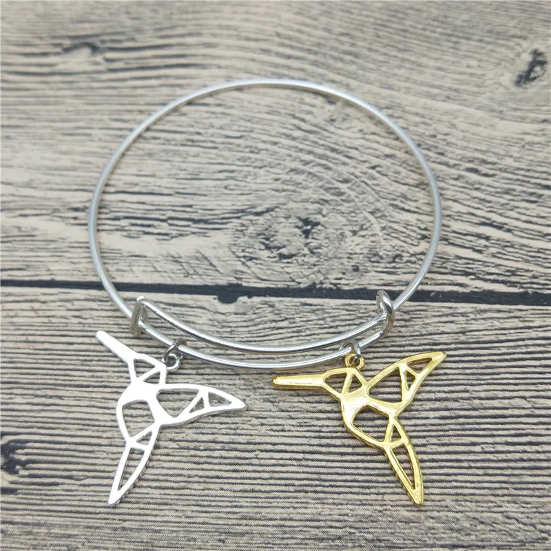 Trendy New Origami Hummingbird Bangles Cute Bracelets Fashion Animal Pet Jewellery | Украшения и аксессуары
