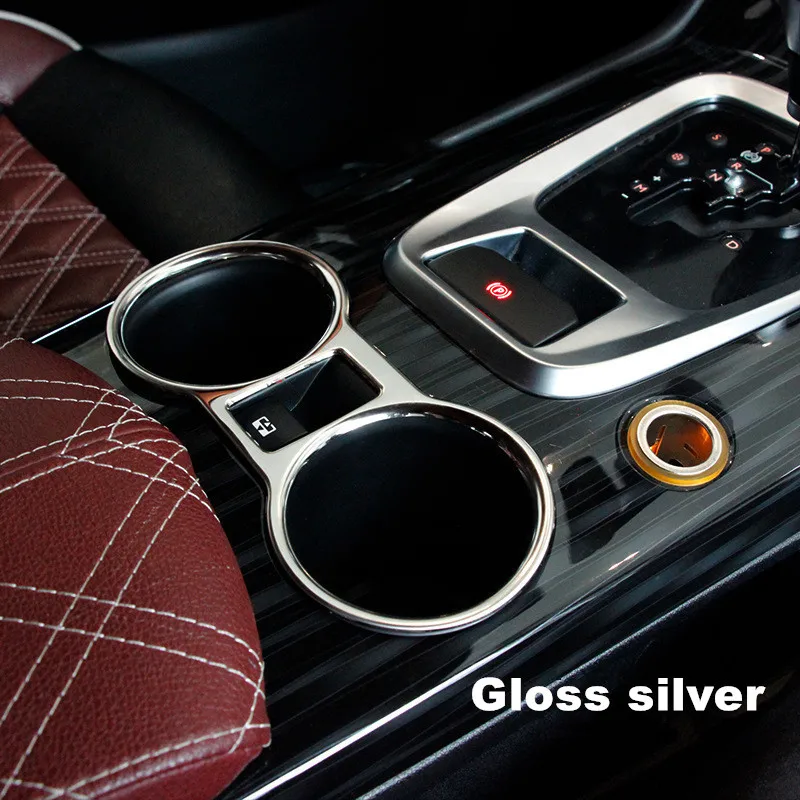 Chrome Water Cup Holder Cups Cover Interior Trim Molding Strip For 2014 Peugeot 3008 Car Styling | Автомобили и мотоциклы