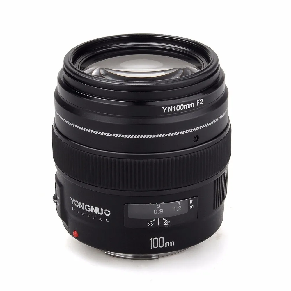 Объектив YONGNUO YN100mm 100 мм F2 Большая диафрагма AF/MF средний телефото объектив с