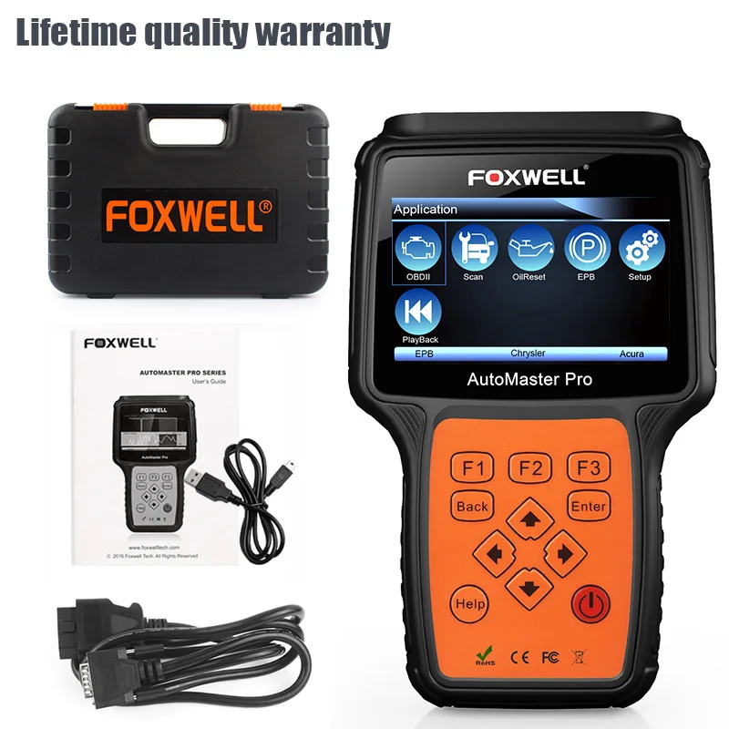 FOXWELL NT624 PRO полный Системы OBD2 инструмент диагностики автомобиль ABS подушка