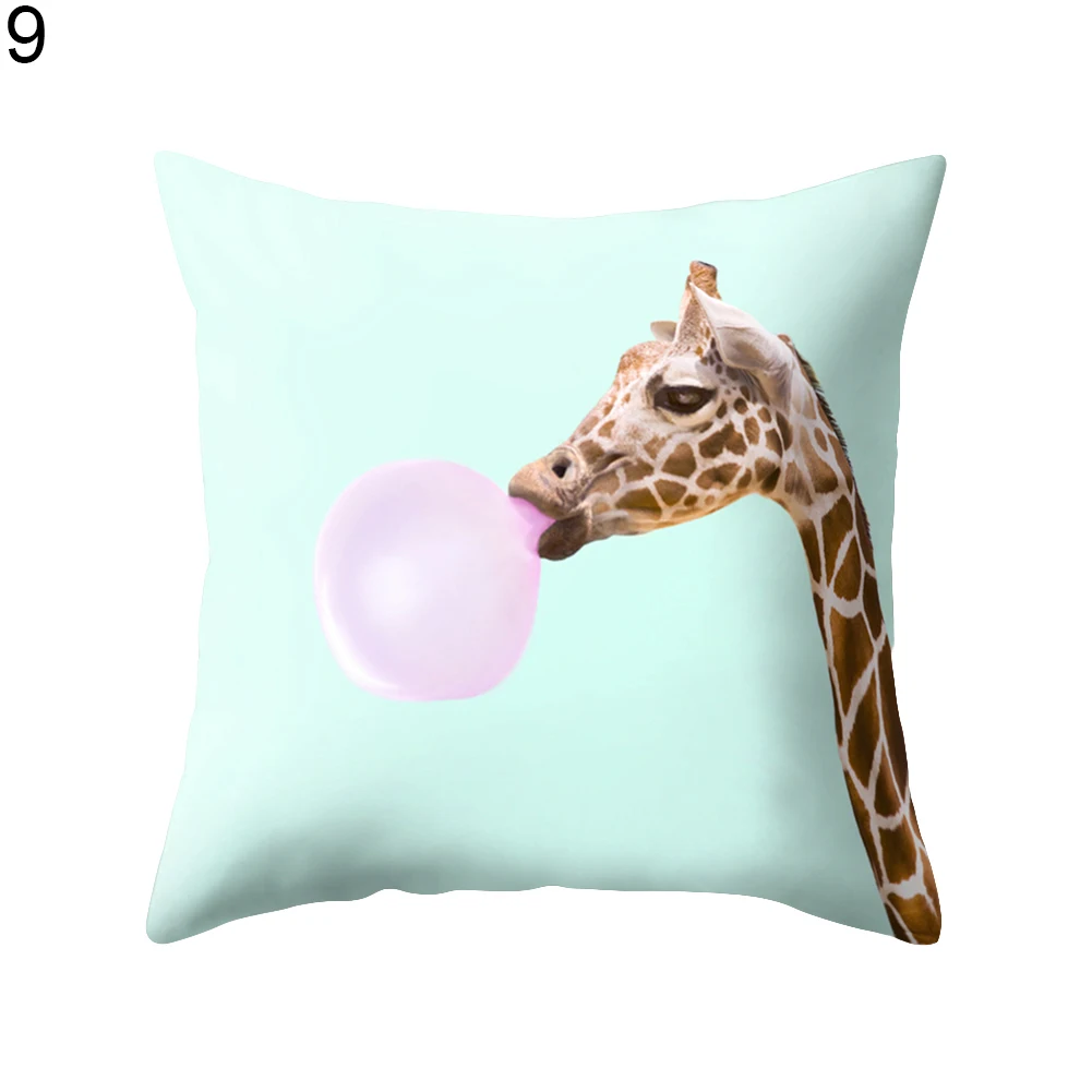 Newest Animal Giraffes Goat Pattern Throw Pillow Case Waist Home Usage | Дом и сад