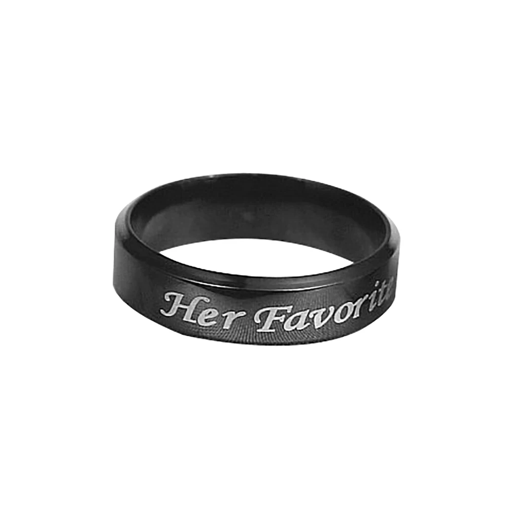 Пара Обручальные кольца Титан Нержавеющая сталь Forever Love его/ее Любимое кольцо |