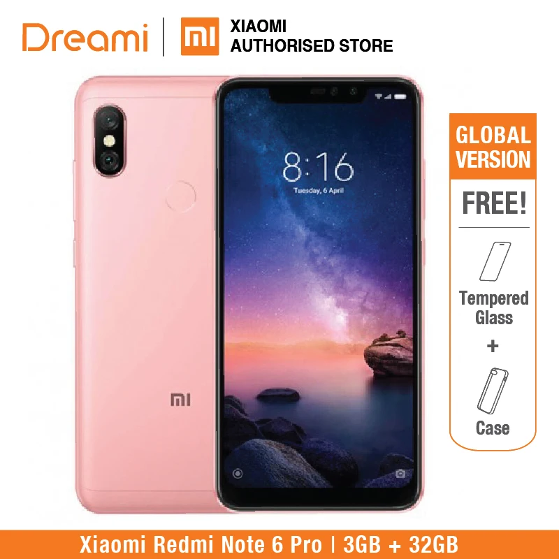 Xiaomi Redmi Note 6 Pro 32 Гб rom 3 ГБ ОЗУ (новый и запечатанный)|Смартфоны| |