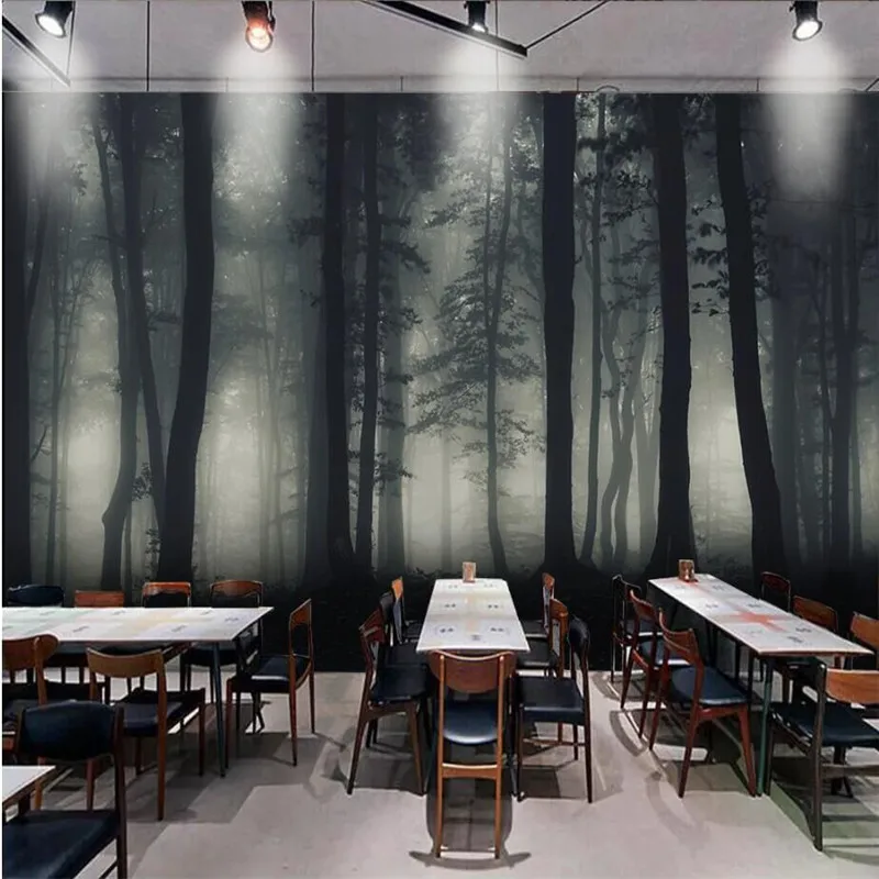 

Dark Series Forest Forest Wall Professional Production Wallpaper Mural Custom Photo Wall Whole House Custom