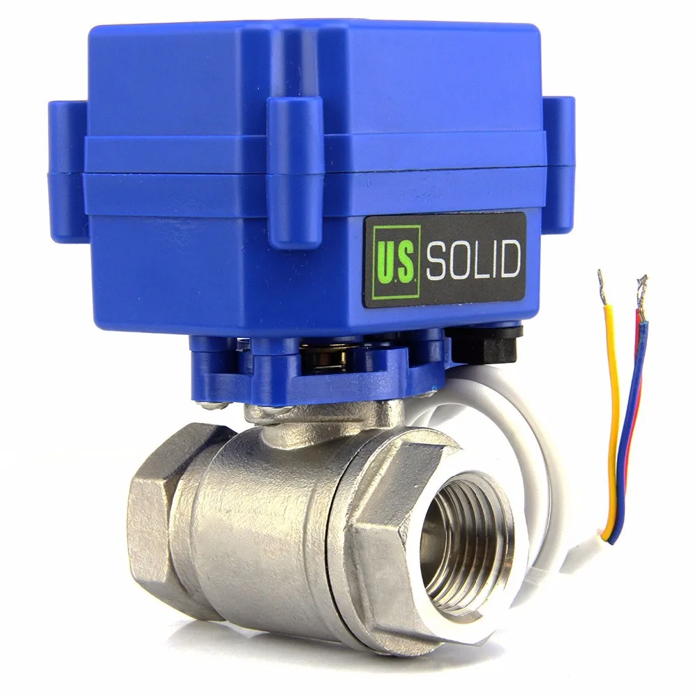 Американский цельный NPT резьба 1/4 &quotмоторизованный шаровой кран 9 24 V DC/AC из