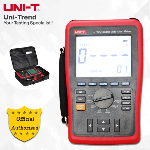 UNI-T UT620A цифровой микро-Омметр; Ручной диапазон DC тестер низкого сопротивления, хранение данных/USB Передача данных/Удержание данных