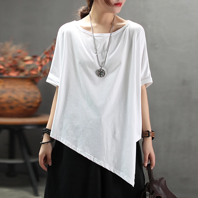 Женская футболка с коротким рукавом Повседневная круглым вырезом и