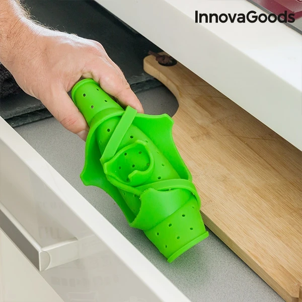 Innovagoods Vaporera para Verduras Plegable Silicona Cocina Fashion Comida saludable здоровая еда Verde | Дом и сад