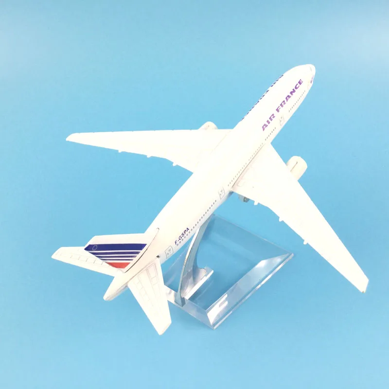 Металлический сплав модель самолета; Каблук 16 см B777 Франция с трёхмерными чертёжами игрушки самолет детские подарки на день рождения от AliExpress WW