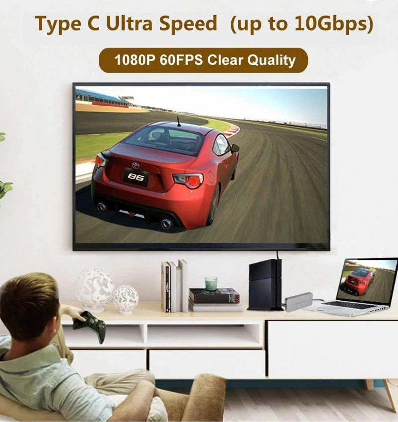 EZCAP 265 265C HDMI к Тип-C USB3.0 1080 P 60fps видео захвата потоковая трансляция в прямом эфире для Macbook окна Mac Win10