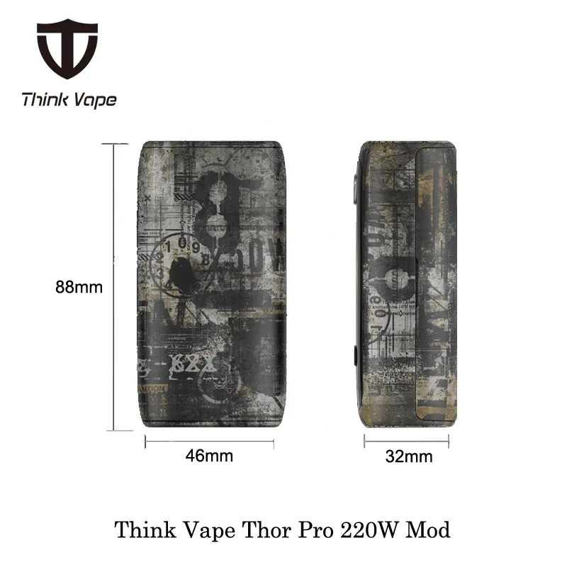 Электронная сигарета Thor Pro 220W коробка Mod Think Vape работает от Двойной 18650 батареи ПК