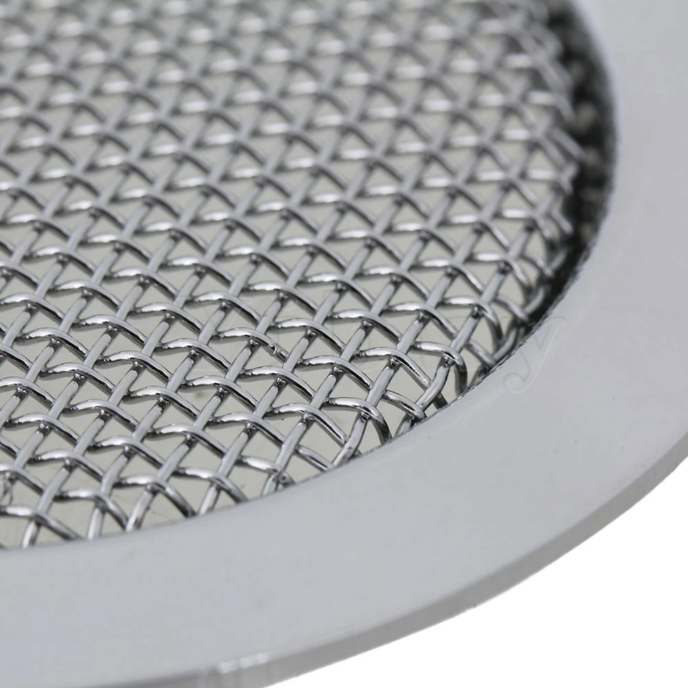 

Yibuy 2.36inch Dia Chrome Alloy Dobro Resonator Soundhole Cover Speaker Net Set of 5