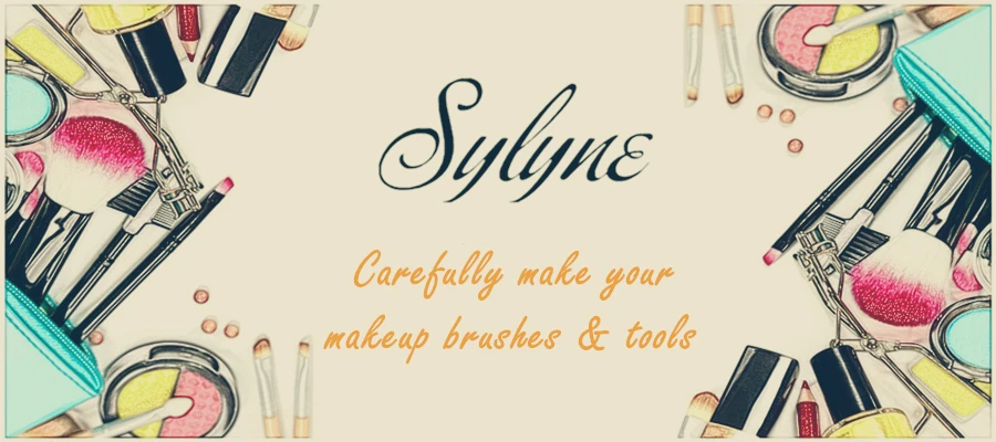 Sylyne 2 in 1 bronze& glow contour brush double-ended mega powder and highlighter blusher kabuki face makeup brushes