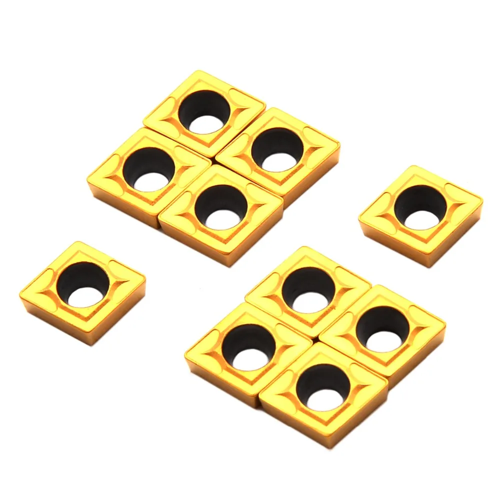 10 шт. высококачественные CCMT060204-HM YBC251 CNC карбидные лопасти вставки для токарный инструмент