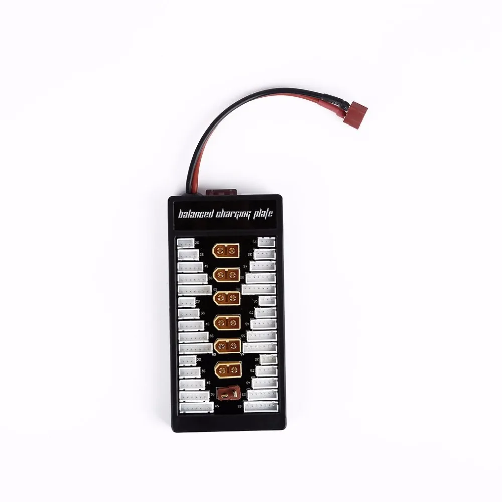XT60 Parallel Charging Adapter Board 2-6s Lipo batteries Charger Plate for Imax B6 B6AC T-plug Deans Charge board optional | Игрушки и