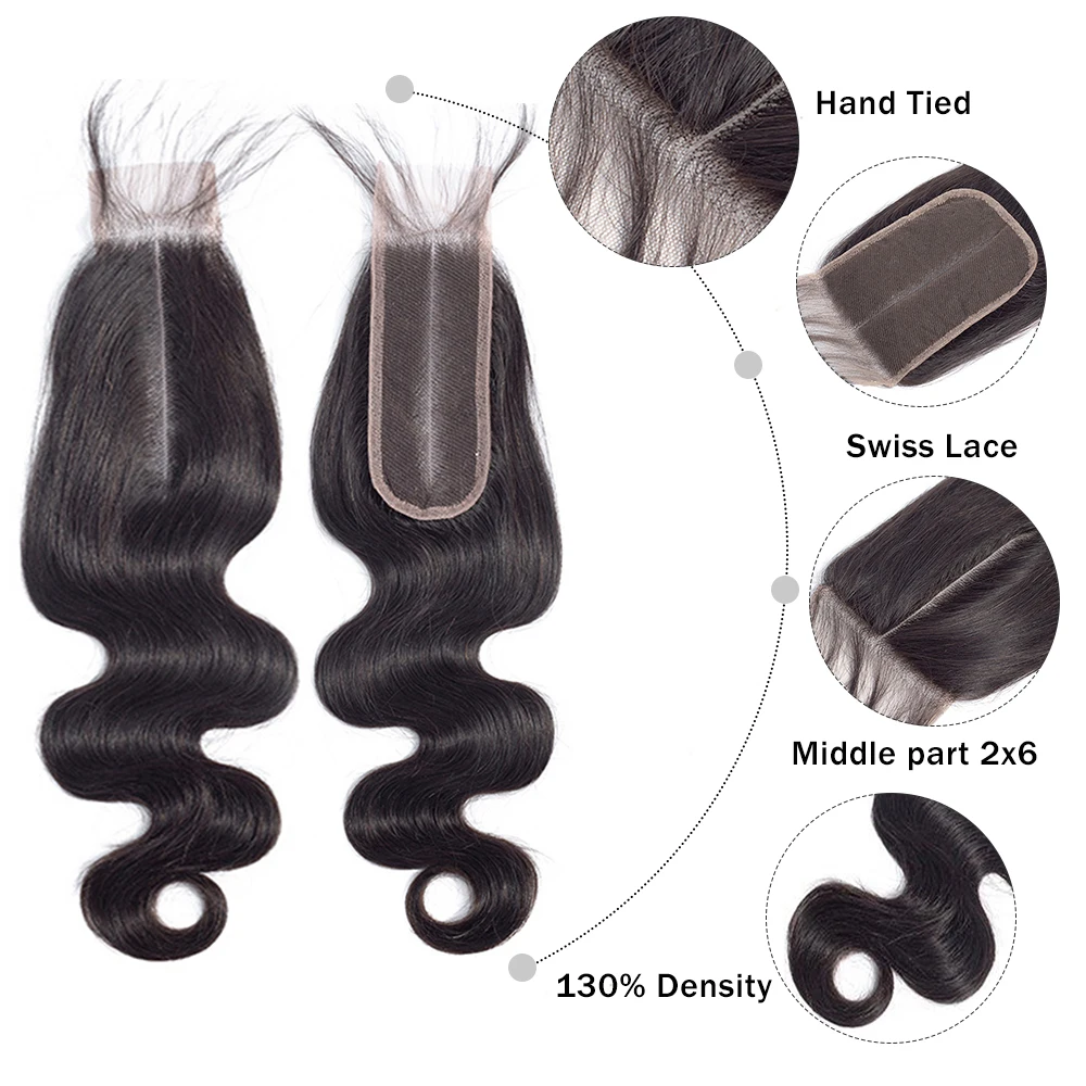 QT Hair Human Weave Bundles With Closure Brazilian Body Wave Lace 3 2*6 Remy Hair|3/4 пучка на сетке| |