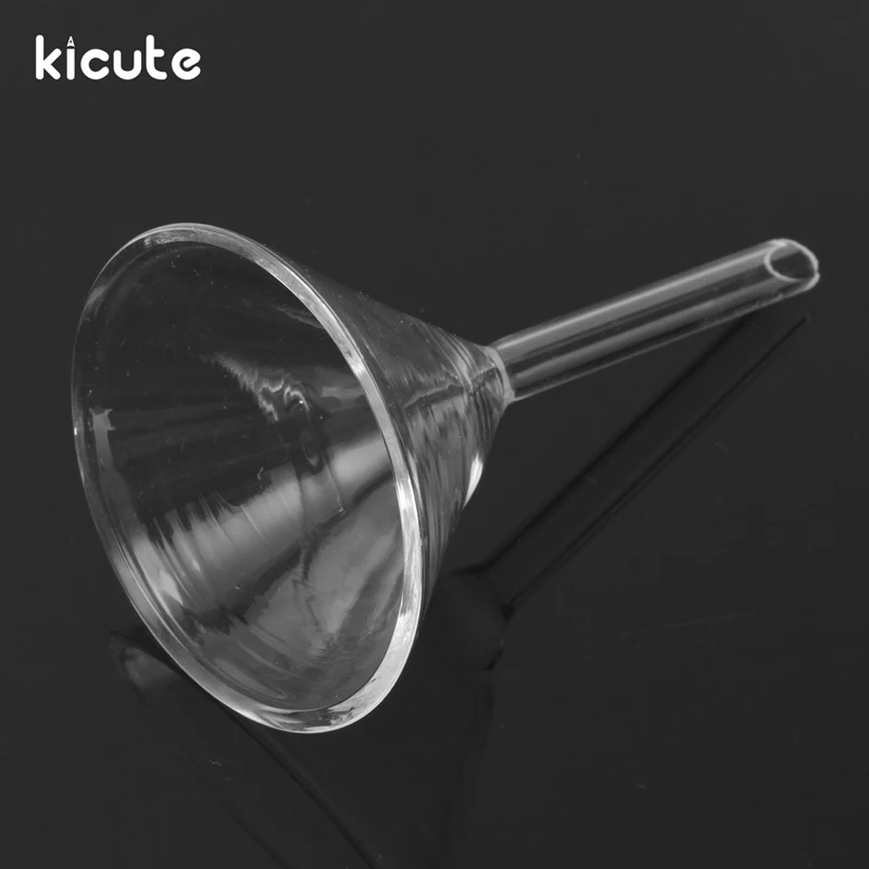 Kicute 1 шт. абсолютно 60 мм прозрачный стеклянный треугольник Воронка лабораторная стеклянная посуда лабораторная химия Обучающие канцелярские принадлежности