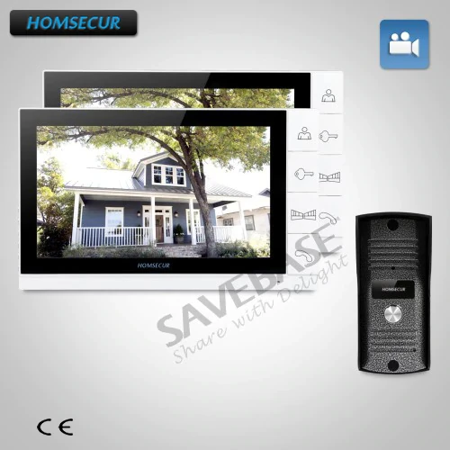 HOMSECUR Проводная Видеодомофонная Записывающая Система 700TVL HD Панель Вызова С