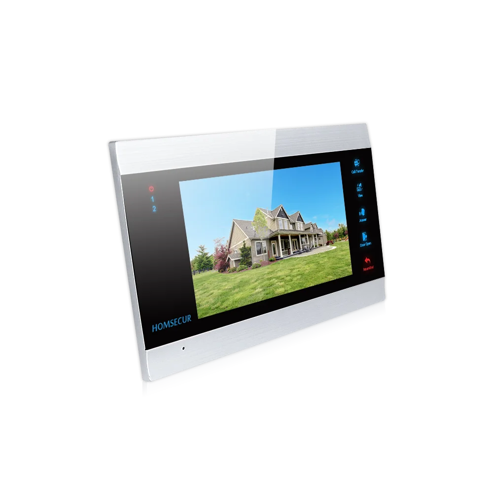HOMSECUR " проводной AHD1.3MP видео и аудио умный дверной звонок с детектором движения, передача вызова, ИК ночного видения(BC031HD-B+ BM705HD-B