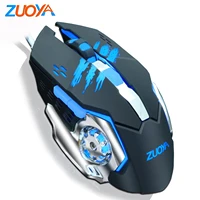 zuoya wired gaming mouse macro 3200dpi adjustable led optical usb games mice for laptop computer pc gamer